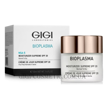 GIGI Bioplasma Moist Supreme SPF-20 - Зволожуючий крем для нормальної та сухої шкіри з SPF-20