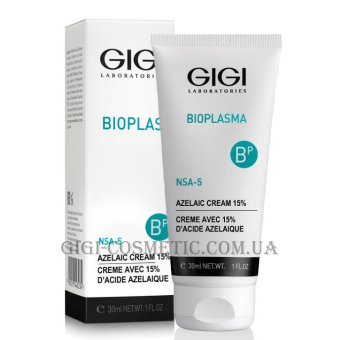 GIGI Bioplasma 15% Azelaic Cream - Крем з 15% азелаїновою кислотою для жирної та проблемної шкіри