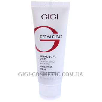 GIGI Derma Clear Protective SPF-15 - Крем зволожуючий захисний SPF-15 (термін придатності до 03/23г)