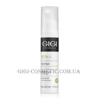 GIGI RetinA Triple Power Overnight Cream - Нічний оновлюючий крем "Потрійна сила"