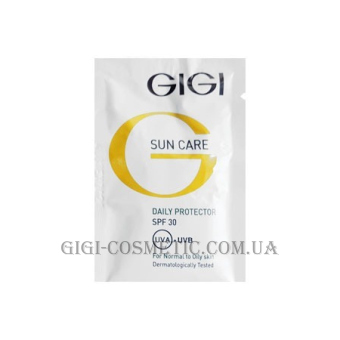 GIGI Sun Care Daily Protector SPF-30 для очищення шкіри - Сонцезахисний крем SPF-30 із захистом ДНК для жирної шкіри (пробник)